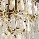 Люстра многоярусная с овальными прозрачными подвесками 36 см Harmonica варинант исполнения - 9 | Loft Concept в Уфе