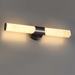 Бра с вытянутым цилиндрическим плафоном из белого алебастра на круглом основании Темная Латунь Cryptocrystalline Stone варинант исполнения - 2 | Loft Concept в Уфе