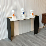 Консоль прямоугольная с основанием чёрного и золотого цвета Wrap варинант исполнения - 2 | Loft Concept в Уфе