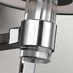 Бра цвета хром с белым цилиндрическим стеклянным плафоном Feiss варинант исполнения - 4 | Loft Concept в Уфе