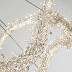 Двухъярусная кольцевая люстра с хрустальным декором Gilbertine Crystal Wavy Ring Chandelier варинант исполнения - 4 | Loft Concept в Уфе