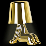 Настольная лампа фигурная цвета золото с гладким абажуром Высота 16 см Sophia варинант исполнения - 3 | Loft Concept в Уфе