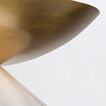 Подвесной светильник латунного цвета с конусовидным белым плафоном Quintiesse варинант исполнения - 12 | Loft Concept в Уфе