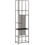 Стеллаж из металла и стекла Menzie Black Stripes Metal Rack варинант исполнения - 2 | Loft Concept в Уфе