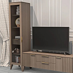 Витрина левая 1-дверная с ящиком и 5-ю полками Harper Line варинант исполнения - 2 | Loft Concept в Уфе