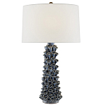 Настольная лампа с корпусом из цветков колокольчика Cascade of Blue Flowers варинант исполнения - 2 | Loft Concept в Уфе