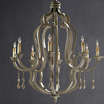 Люстра деревянная с подвесками Gray Curved Profile варинант исполнения - 2 | Loft Concept в Уфе