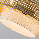 Подвесной светильник с декоративным поясом из плетеного бамбука Biuloggicu варинант исполнения - 6 | Loft Concept в Уфе