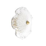 Бра в форме прозрачного стеклянного цветка с рельефной текстурой Textured Glass варинант исполнения - 1 | Loft Concept в Уфе