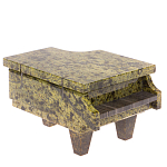 Шкатулка в виде рояля из натурального камня змеевик Stone Casket варинант исполнения - 1 | Loft Concept в Уфе