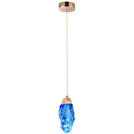 Подвесной светильник Soar Hanging Lamp Brass Blue Синий варинант исполнения - 2 | Loft Concept в Уфе