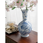 Ваза фарфоровая с синими цветочными мотивами Independence варинант исполнения - 4 | Loft Concept в Уфе