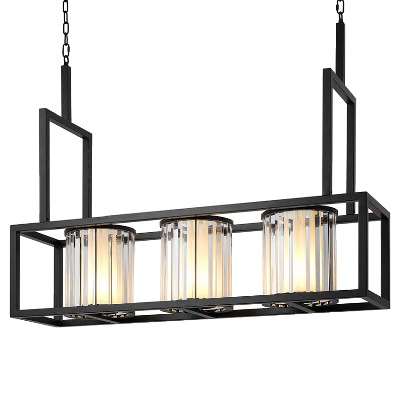 Люстра Chandelier Carducci Black Черный Прозрачный (Transparent) в Уфе | Loft Concept 