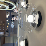 Бра с куполообразным плафоном и черным металлическим основанием Flos Wireline Lighting варинант исполнения - 2 | Loft Concept в Уфе