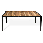 Стол обеденный раздвижной с прямоугольной столешницей на четырех черных ножках Blair варинант исполнения - 3 | Loft Concept в Уфе