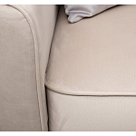 Диван двухместный раскладной светло-серый с кантом Pride варинант исполнения - 5 | Loft Concept в Уфе