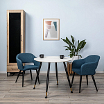 Шкаф-витрина в стиле лофт с чёрной стеклянной дверью Urban Style Space варинант исполнения - 6 | Loft Concept в Уфе