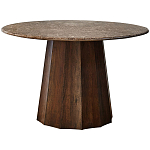 Круглый обеденный стол с мраморной столешницей Veras Marble Dining Table варинант исполнения - 1 | Loft Concept в Уфе
