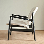 Кресло с каркасом и ножками из древесины и мягкими сиденьем и спинкой Venice варинант исполнения - 4 | Loft Concept в Уфе