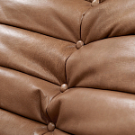 Дизайнерский кожаный диван коричневый без подлокотников Aveline Leather Sofa варинант исполнения - 5 | Loft Concept в Уфе