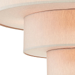 Люстра круглая трехъярусная с тканевыми абажурами Light Soft Glow варинант исполнения - 2 | Loft Concept в Уфе