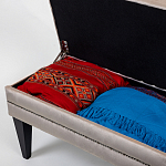 Мягкая банкетка с зоной для хранения Casket Beige варинант исполнения - 4 | Loft Concept в Уфе