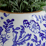 Ваза с синим цветочным узором Blue & White Ornament  варинант исполнения - 1 | Loft Concept в Уфе