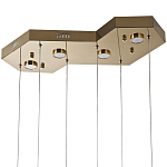 Люстра c 6-ю стеклянными плафонами золото Sparkling Bubbles Tube Gold Hanging Lamp варинант исполнения - 3 | Loft Concept в Уфе