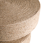 Приставной стол с отделкой из джута Juti D35 см варинант исполнения - 4 | Loft Concept в Уфе