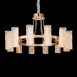 Люстра круглая с текстурными цилиндрическими плафонами Glimpse варинант исполнения - 5 | Loft Concept в Уфе