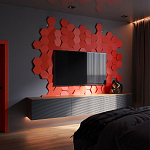 Гипсовая 3D Панель M-47 варинант исполнения - 1 | Loft Concept в Уфе