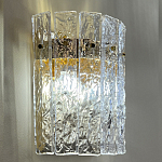 Бра с вертикальными рельефными стеклянными вставками Textured Glass варинант исполнения - 2 | Loft Concept в Уфе