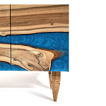 Стильный Буфет лофт 4 двери Cabinet Crimson River фасад эпоксидная смола  варинант исполнения - 4 | Loft Concept в Уфе