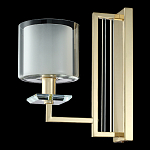 Бра с геометрическим каркасом из металла и цилиндрическим стеклянным плафоном Laurent варинант исполнения - 8 | Loft Concept в Уфе