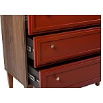 Комод красный из массива бука с 3-мя ящиками Wenge Light варинант исполнения - 5 | Loft Concept в Уфе