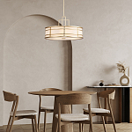 Подвесной светильник цвета латунь с белым матовым плафоном с геометрическим рисунком Feiss варинант исполнения - 8 | Loft Concept в Уфе