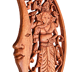 Панно из дерева Ганеша и месяц Panel With Animals варинант исполнения - 3 | Loft Concept в Уфе