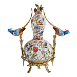 Ваза из фарфора с птицами и цветочной росписью Garden of Eden варинант исполнения - 2 | Loft Concept в Уфе