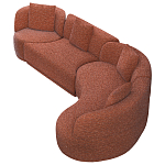 Модульный диван Calypso с кушеткой варинант исполнения - 2 | Loft Concept в Уфе