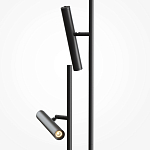 Напольный торшер светодионый черный Lumen Duo варинант исполнения - 2 | Loft Concept в Уфе