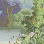 Обои ручная роспись Le Brésil Eden варинант исполнения - 2 | Loft Concept в Уфе