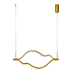 Подвесной светильник волнообразный изогнутый на двух тросах 103 см Spiral Lighting варинант исполнения - 3 | Loft Concept в Уфе