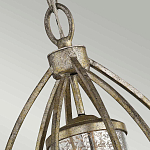 Подвесной светильник овальной формы с цилиндрическим плафоном в цвете сусальное серебро Kichler варинант исполнения - 3 | Loft Concept в Уфе