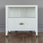 Прикроватная тумбочка с полкой Elsa Dreams White варинант исполнения - 5 | Loft Concept в Уфе