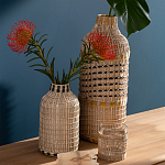 Ваза декоративная из натурального плетеного бамбука Bamboo Decor 42 варинант исполнения - 3 | Loft Concept в Уфе