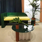 Дизайнерский журнальный стол с рельефным основанием Dutynor варинант исполнения - 3 | Loft Concept в Уфе