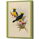 Постер на холсте с изображением птиц Blooming Birds Poster варинант исполнения - 9 | Loft Concept в Уфе