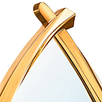 Зеркало овальное в деревянной золотистой раме Oval Gold Lines варинант исполнения - 2 | Loft Concept в Уфе