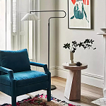 Дизайнерский журнальный стол с круглой каменной столешницей Utezu варинант исполнения - 2 | Loft Concept в Уфе