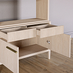 Стеллаж Primo с ящиками Светлый дуб  варинант исполнения - 6 | Loft Concept в Уфе